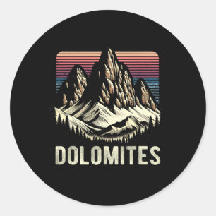 Dolomiten Berge Dolomitische Alpen Klettern Wander Runder Aufkleber