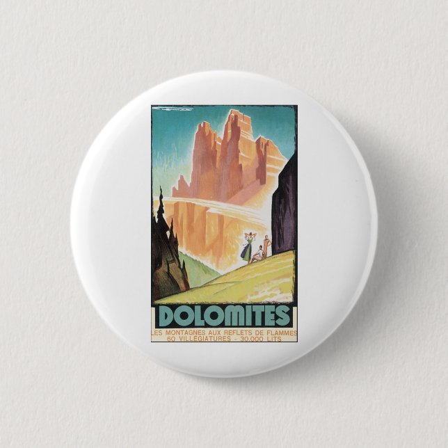Dolomiten Button (Vorderseite)