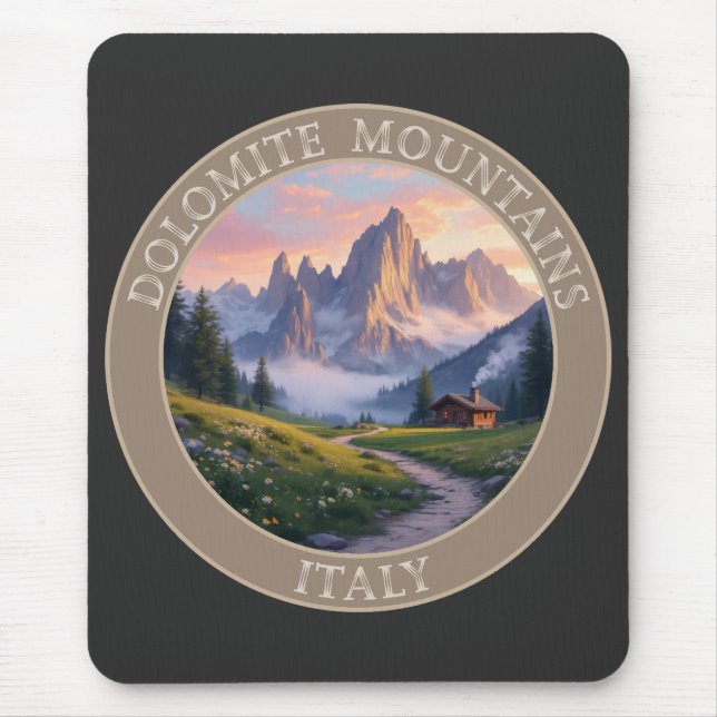 Dolomiten Italien Mousepad (Vorne)