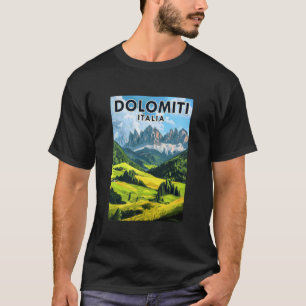 Dolomiten Italien Natur Wandern Skifahren Klettern T-Shirt