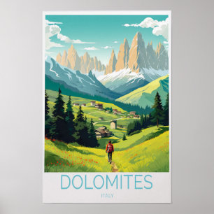 Dolomiten Italien Reiseplakat Poster