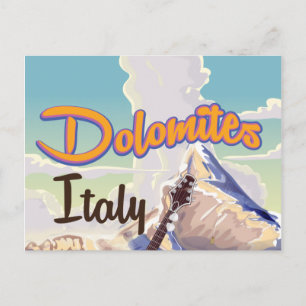 Dolomiten Italien Reiseplakat Postkarte