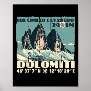 Dolomiten Italien Tre Cime Di Lavaredo Drei Zinnen Poster