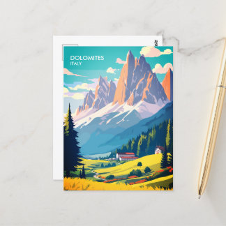 Dolomiten Italien Vintage Reise Postkarte