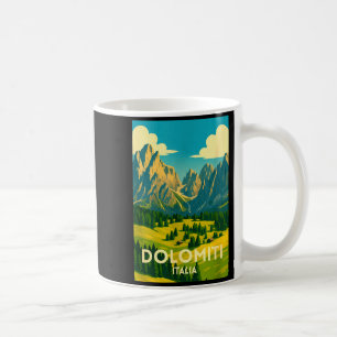 Dolomiten Italien Wandern und Skifahren Landschaft Kaffeetasse