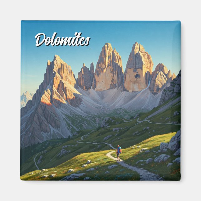 Dolomiten Italien Wandertour Magnet (Vorne)