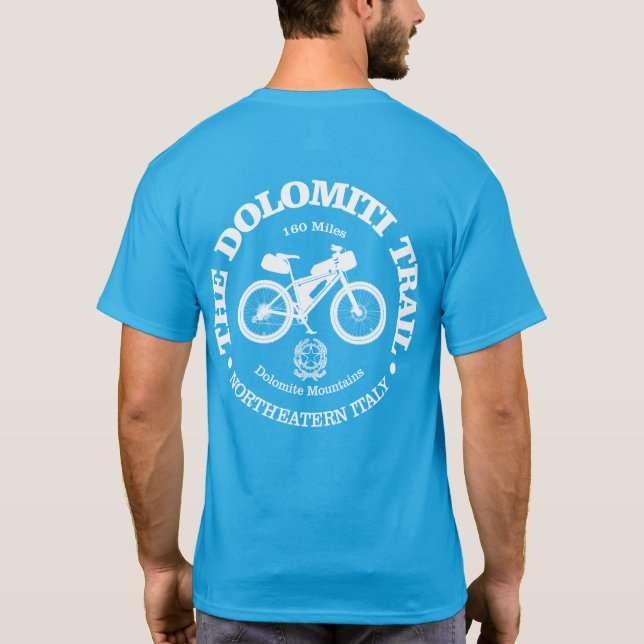 Dolomiti-Weg (Radfahren) T-Shirt (Rückseite)