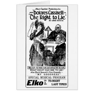 Dolores Cassinelli Mack Sennett 1921 annonces