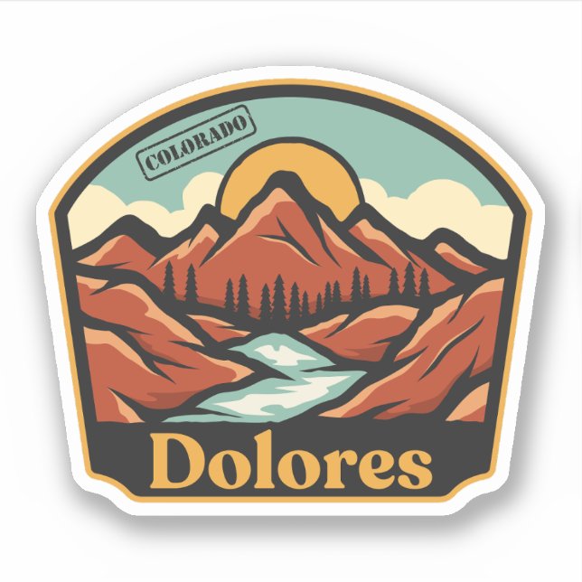 Dolores, Colorado Aufkleber (Vorderseite)