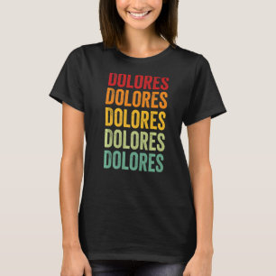 Dolores Landkreis Colorado Rainbow Text T-Shirt