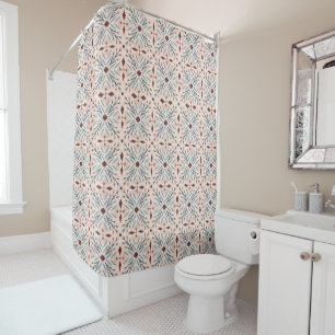 Dolores Tiles Muster rosa Duschvorhang