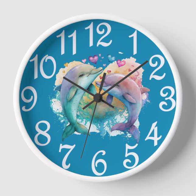 Dolphin-Acrylwand-Uhr Uhr (Vorderseite)