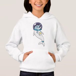 Dolphin als Astronaut in Kostüm Hoodie