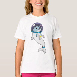Dolphin als Astronaut in Kostüm T-Shirt