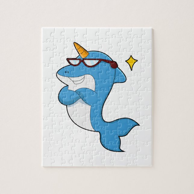 Dolphin als Einhorn mit Brille.PNG (Vertikal)