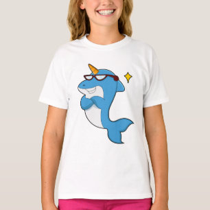 Dolphin als Einhorn mit Brille.PNG T-Shirt