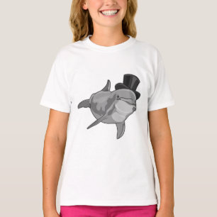 Dolphin als Gentleman mit Top Hut
