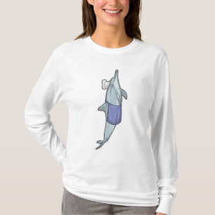 Dolphin als Koch mit Koch Hut T-Shirt