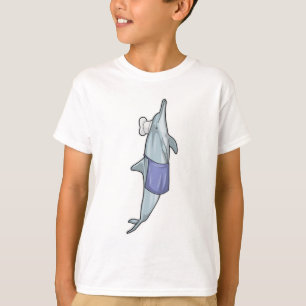 Dolphin als Koch mit Koch Hut T-Shirt