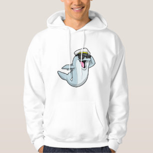 Dolphin als Polizist mit Polizeihut Hoodie