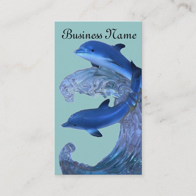 Dolphin Art Business Card Visitenkarte (Vorderseite)