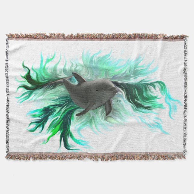 Dolphin Baby Decke (Vorderseite)