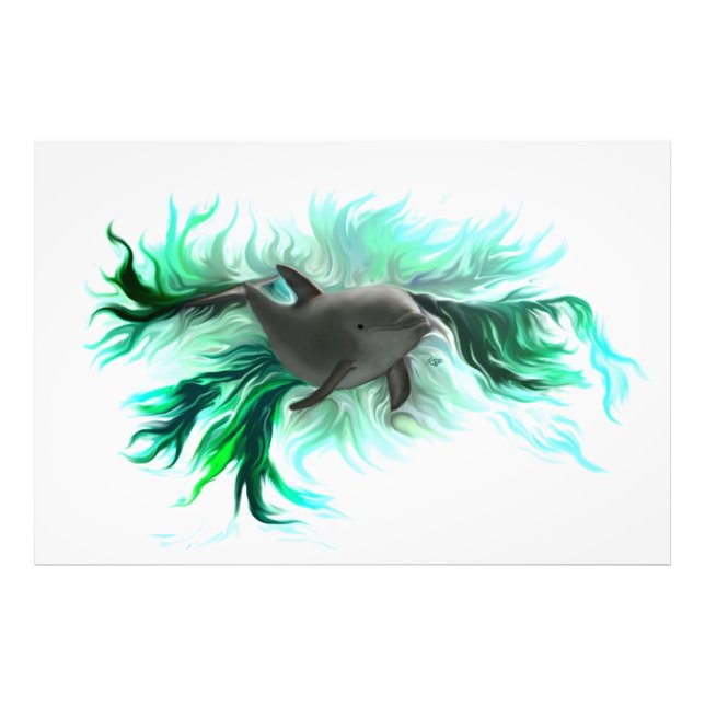 Dolphin Baby Fotodruck (Vorne)