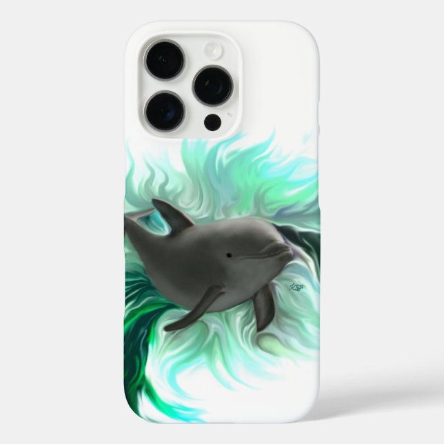 Dolphin Baby iPhone 16 Pro Hülle (Rückseite)