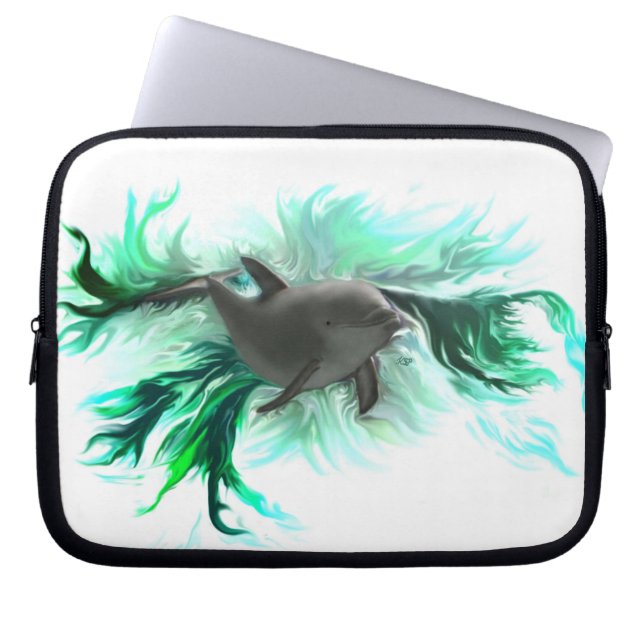 Dolphin Baby Laptopschutzhülle (Vorderseite)