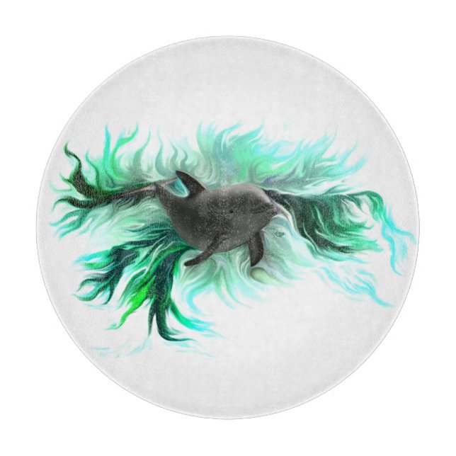 Dolphin Baby Schneidebrett (Vorderseite)