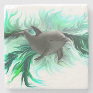 Dolphin Baby Steinuntersetzer