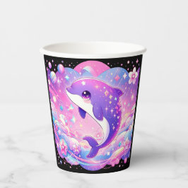 Dolphin-Babydusche Pappbecher