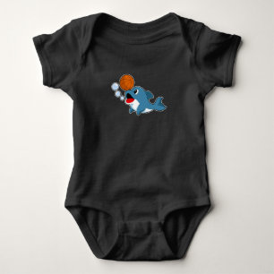 Dolphin Basketball-Spieler Basketball Baby Strampler