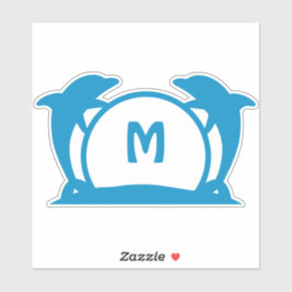 Dolphin Beach Front Mailbox Adressenaufkleber Aufkleber