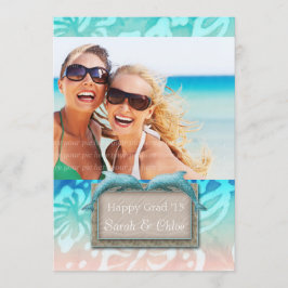 Dolphin Beach Grad Luau Party Ankündigung Foto