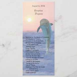 Dolphin bei Sonnenaufgang Hochzeitsprogramm für de Programm