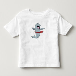 Dolphin beim Ausdauertraining mit Reifen der Fitne Kleinkind T-shirt