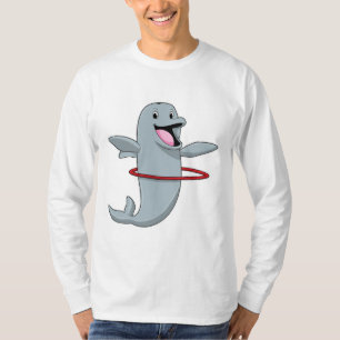 Dolphin beim Ausdauertraining mit Reifen der Fitne T-Shirt
