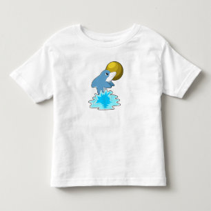 Dolphin beim Baden mit dem Mond Kleinkind T-shirt