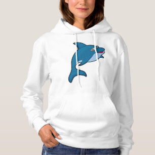 Dolphin beim Baden mit Schwimmbrille Hoodie