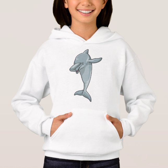 Dolphin beim Hip Hop Dance Dab Hoodie (Vorderseite)