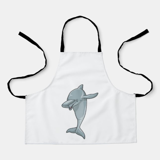 Dolphin beim Hip Hop Dance Dab Schürze (Vorderseite)