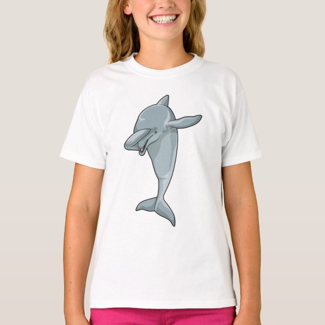Dolphin beim Hip Hop Dance Dab T-Shirt (Vorderseite)