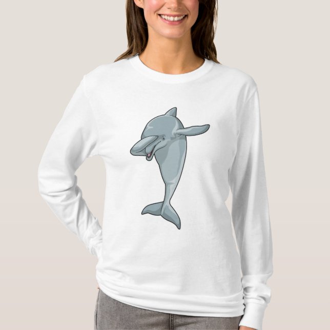 Dolphin beim Hip Hop Dance Dab T-Shirt (Vorderseite)