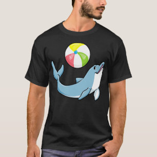Dolphin beim Schwimmen mit Wasserpolo 1 T-Shirt
