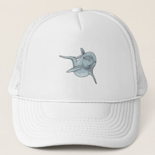 Dolphin beim Schwimmen Truckerkappe