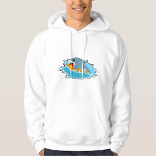 Dolphin beim Surfen mit Surfbrett Hoodie