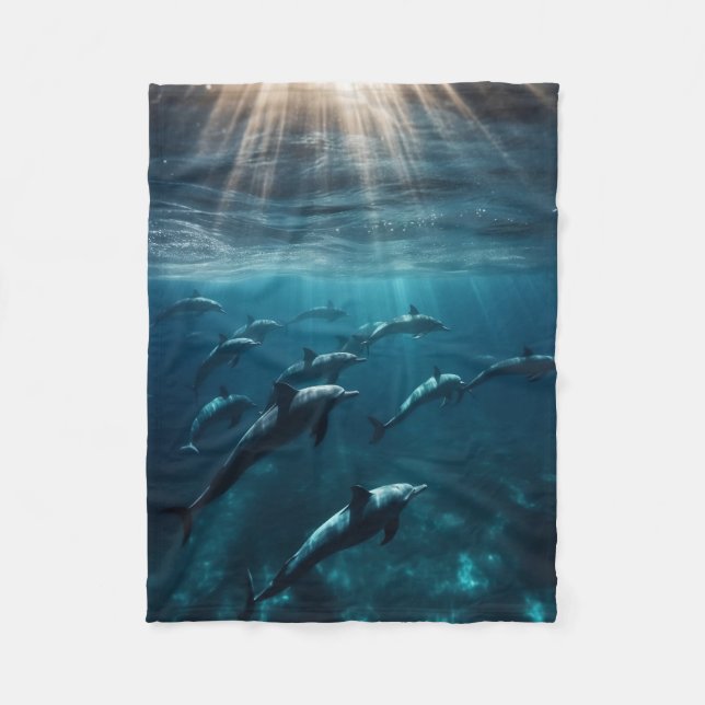 Dolphin Blanket Fleecedecke (Vorderseite)