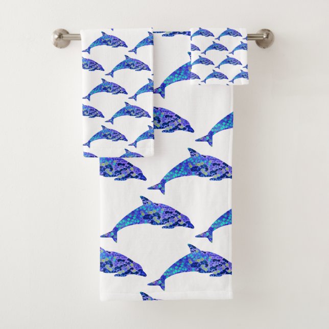 Dolphin blasen badhandtuch set (Insitu)