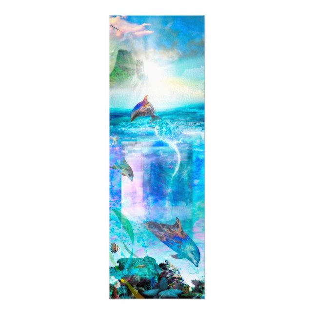DOLPHIN BLUE OCEAN DIVERS FOTODRUCK (Vorne)